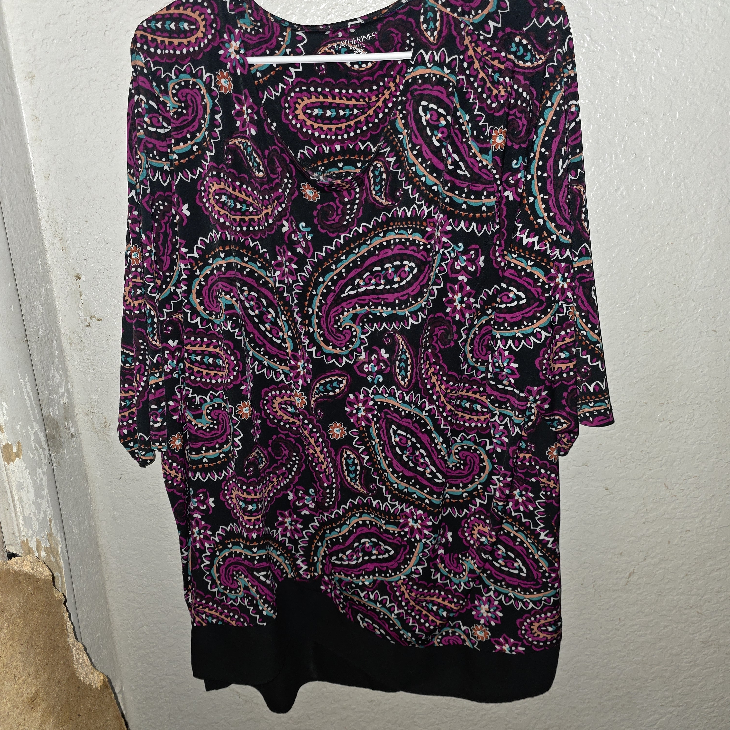 Catherines Multicolor Paisley Blouse